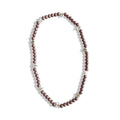 Bloemen ketting bruin