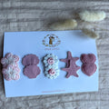 Antislip setje schelp roze