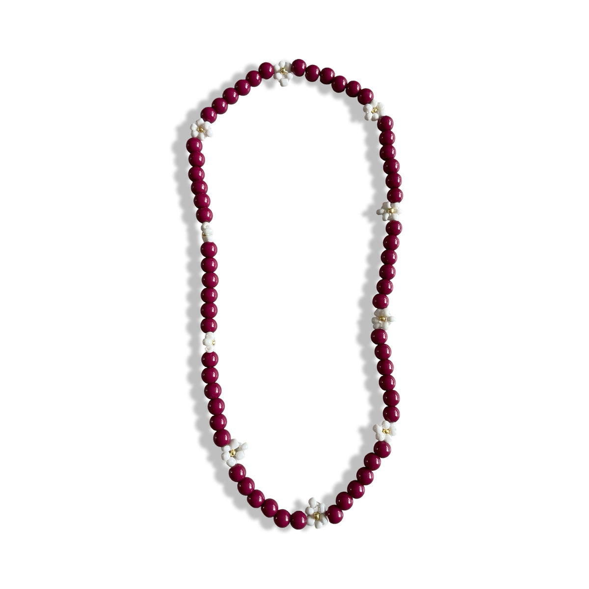 Bloemen ketting shiny cherry