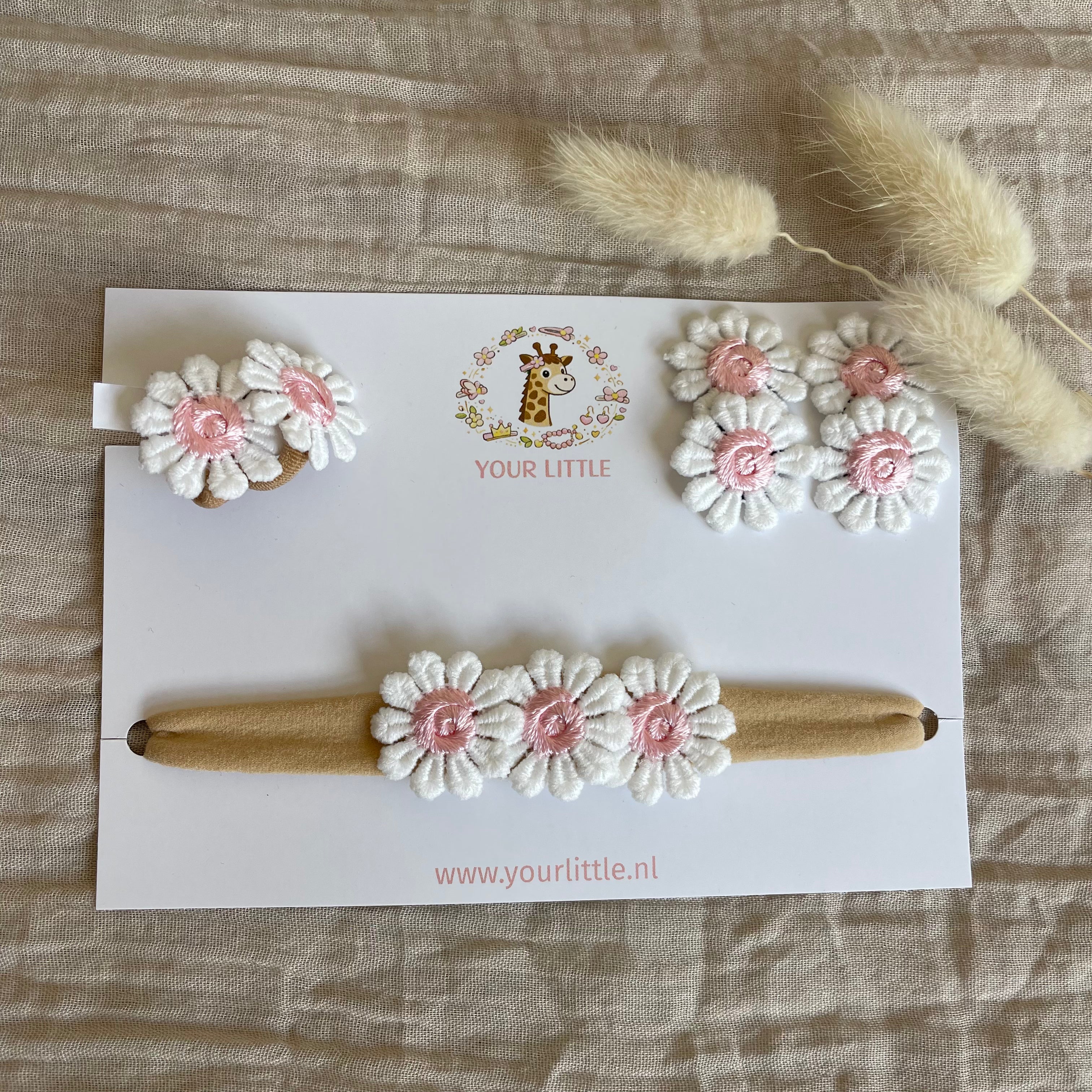 Cadeausetje roze madelief