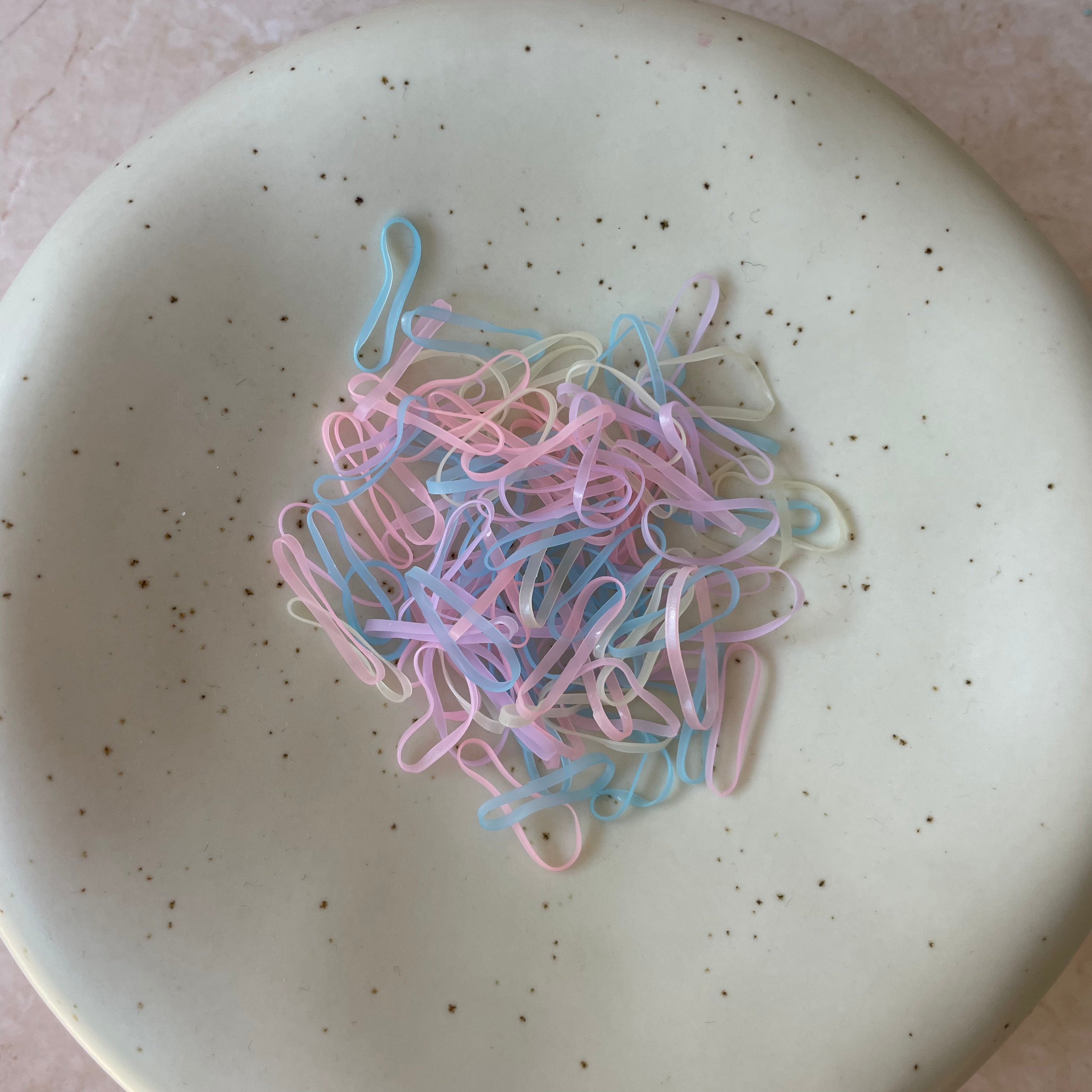 Mini haarelastiekjes pastel