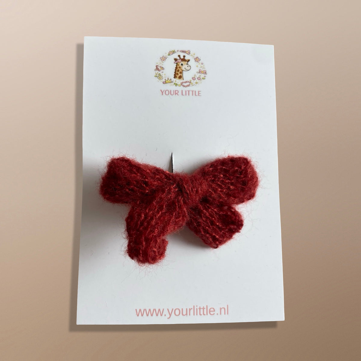 Haarstrik soft bow bordeaux