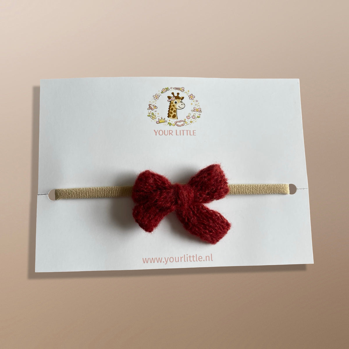 Haarbandje soft bow bordeaux