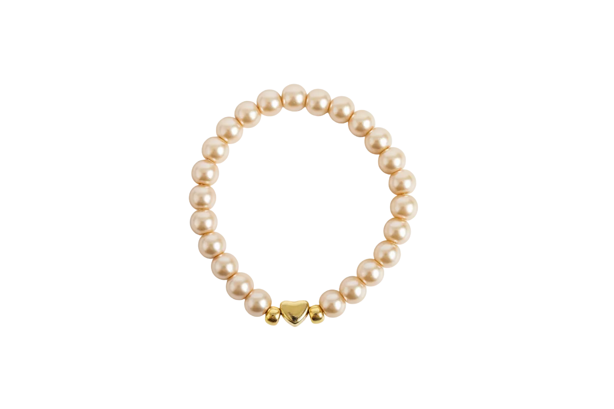 Champagne parel armband