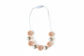 Perzik daisy ketting