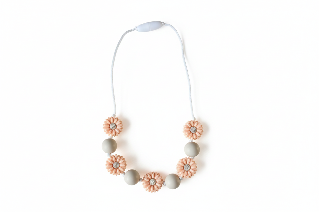 Perzik daisy ketting
