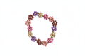 Roze/paarse bloemen armband witte achtergrond