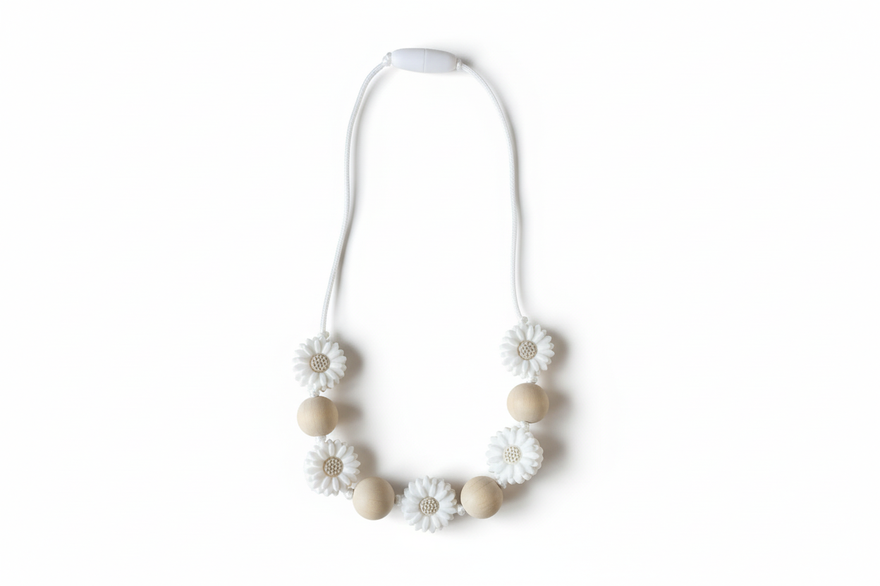 Witte daisy ketting